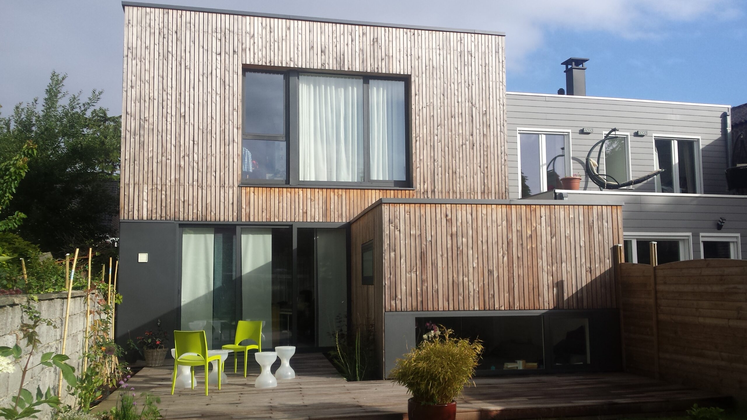 Chantier de maison en ossature bois – montage rapide et propre